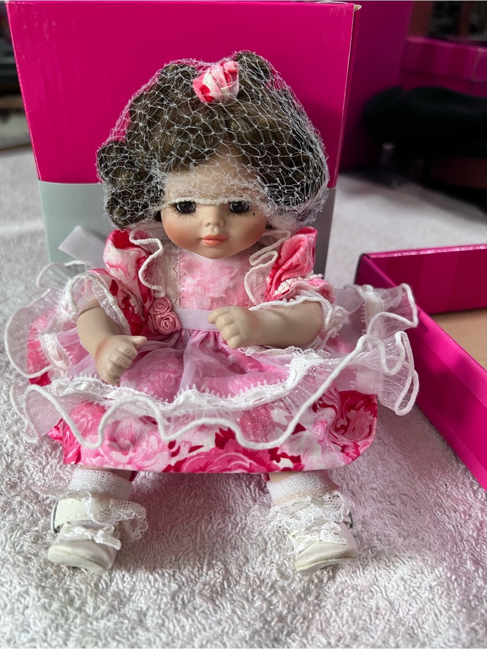 Marie Osmond American Classic Rose Bud Tiny Tot Doll 2003 #5617 COA Box